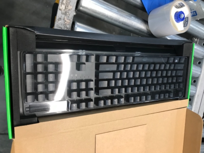 Photo 3 of Razer BlackWidow V3 Mechanical Gaming Keyboard: Yellow Mechanical Switches - Linear & Silent - Chroma RGB Lighting - Compact Form Factor - Programmable Macro Functionality, Classic Black
