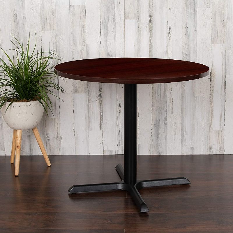 Photo 1 of STOCK PHOTO NOT EXACT***Flash Furniture 30" Round Multi-Purpose Conference Table in Mahogany
