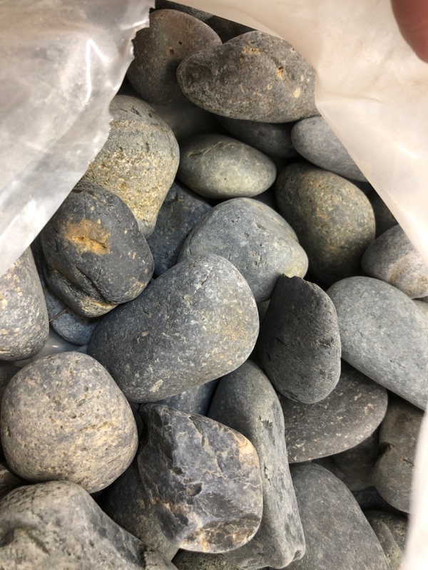 Photo 2 of 0.50 cu. ft. 1/2 in. to 1 in. Black Mexican Beach Pebble Smooth Round Rock for Gardens, Landscapes and Ponds
