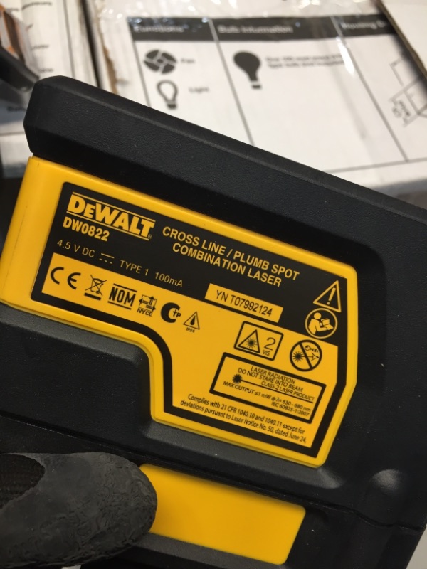 Photo 3 of *USED*
DEWALT 165 ft. Red Self-Leveling Cross-Line Laser Level with (3) AA Batteries & Case