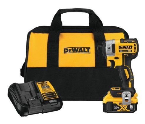 Photo 1 of *USED*
*MISSING battery* 
DEWALT 20-Volt MAX XR Cordless Brushless 3-Speed 1/4 in. Impact Driver with (1) 20-Volt 5.0Ah Battery & Charger