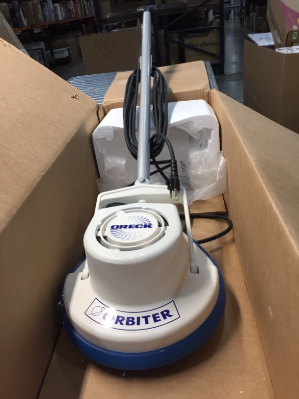 Photo 2 of Oreck Orbiter Multi-Purpose Floor Cleaner, Scrubber Sander Buffer and Polisher, ORB600MW, White