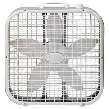 Photo 1 of Lasko 20 in. 3 Speed White Box Fan with Save-Smart Technology for Energy Efficiency