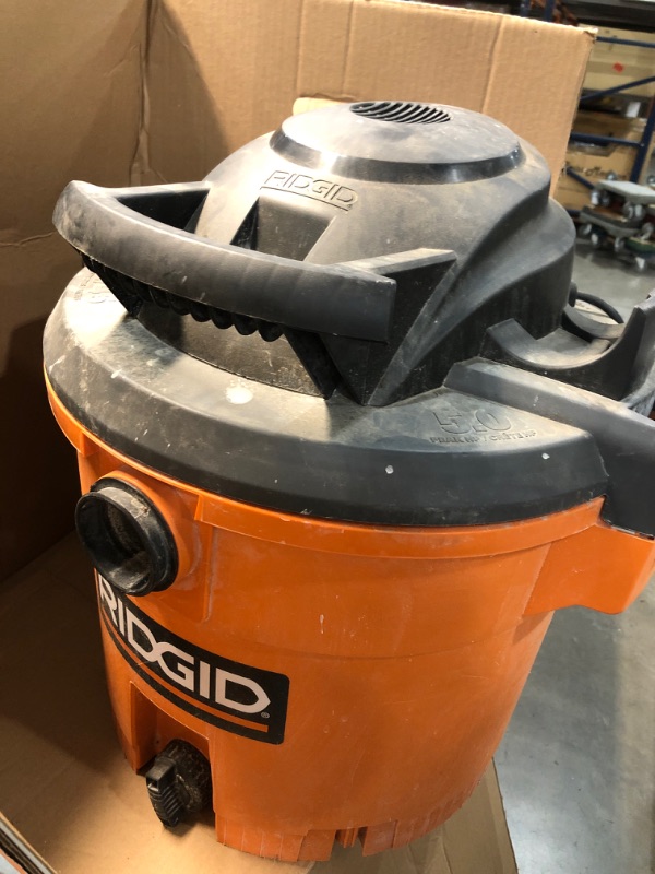Photo 1 of **PARTS ONLY**RIDGID 12 Gal. 5.0-Peak HP NXT Wet/Dry Shop Vacuum with Filter, Hose and Accessories