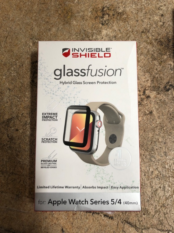 Photo 2 of ZAGG InvisibleShield-Glass Fusion Apple Watch Series 5/4 - 40mm