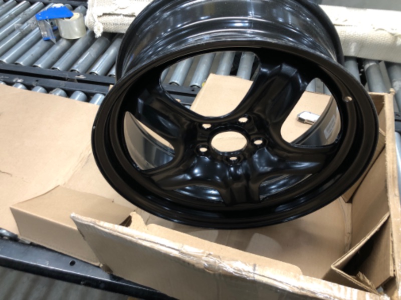 Photo 3 of 
Dorman 939-101 17 x 7 In. Steel Wheel Compatible with Select Chevrolet / Pontiac / Saturn Models, Black
Color:Painted Finish
Size:17 inches X 7 inches
Configuration:5 holes X4.33 inches pitch circle diameter X40 millimeters item offset X5.6 inches wheel 