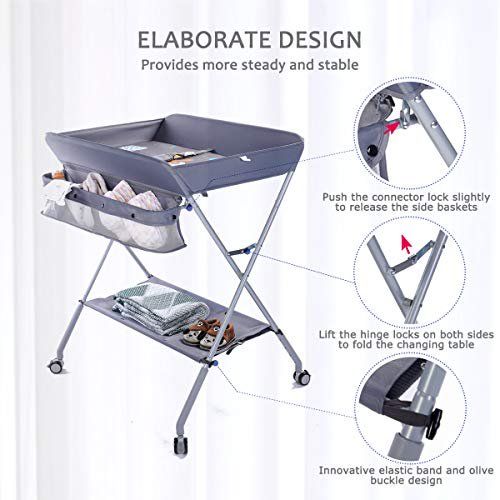 Photo 1 of EGREE Baby Changing Table Portable Folding Diaper Changing Station
