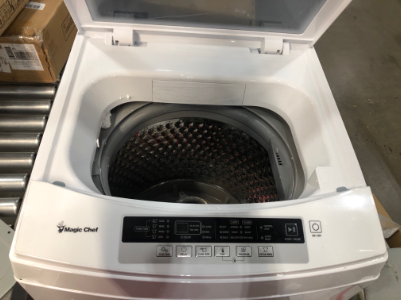 Photo 2 of Magic Chef MCSTCW30W4 3.0 Cubic Foot Compact Washer, White
