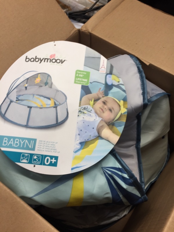 Photo 2 of Babymoov Babyni Premium Protective Pop-Up 3-in-1 Portable Inside/Outside Baby and Toddler Playpen with Canopy Tent and Mosquito Net
