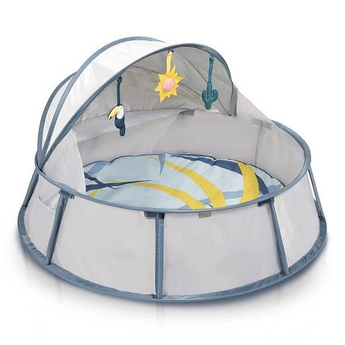 Photo 1 of Babymoov Babyni Premium Protective Pop-Up 3-in-1 Portable Inside/Outside Baby and Toddler Playpen with Canopy Tent and Mosquito Net
