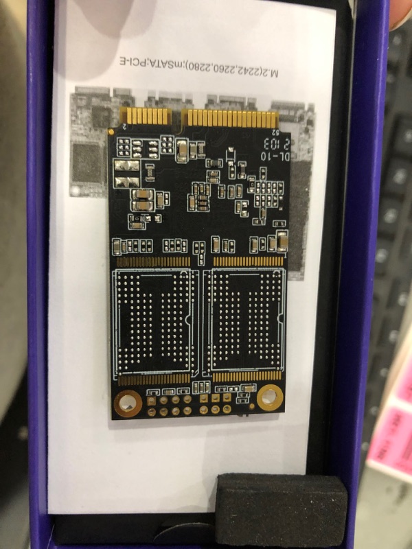 Photo 2 of INDMEM mSATA SSD 256GB Internal Mini SATA III SSD Micro-SATA MLC 3D NAND Flash 256 GB
