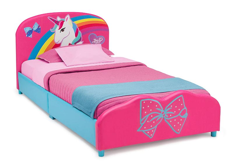 Photo 1 of (Incomplete) Delta Children Upholstered Twin Bed, JoJo Siwa
