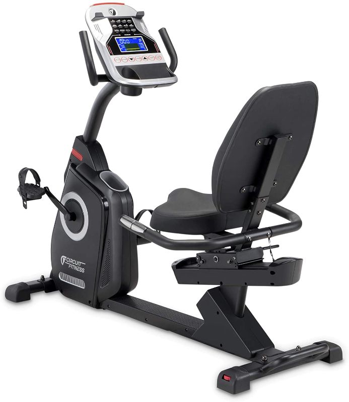 Photo 1 of (Incomplete - Parts Only) Circuit Fitness Recumbent Magnetic Exercise Bike with 15 Workout Programs, LCD and Heart Rate Monitor
