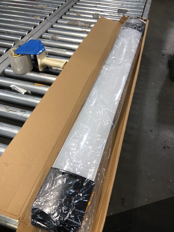 Photo 1 of Newhouse Lighting NH-SHOP-M4FT10K 4FT 100W LED Shop Light, 10,000 Lumens, 4000K Garage, Utility Ceiling, Chain Mount, 1-Pack, Silver
