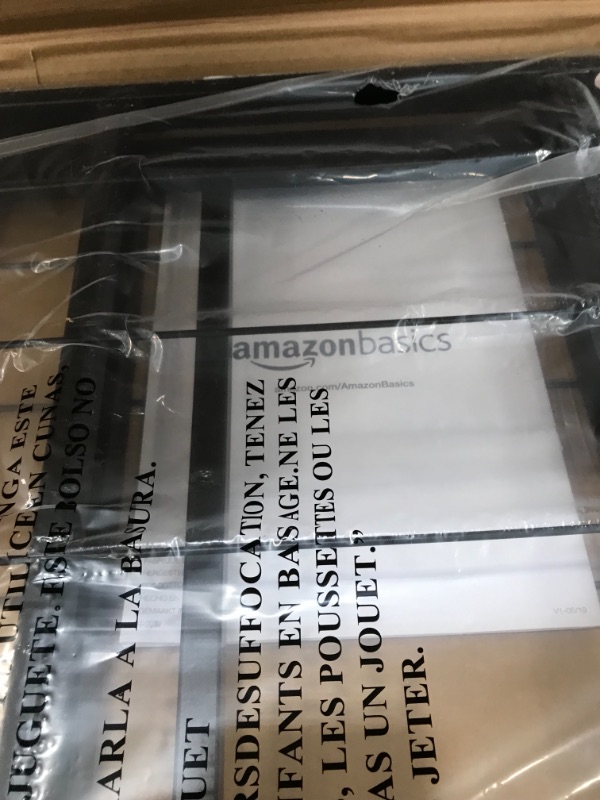 Photo 1 of Amazon Basics Foldable, 18" Black Metal Platform Bed Frame with Tool-Free Assembly, No Box Spring Needed - Queen
