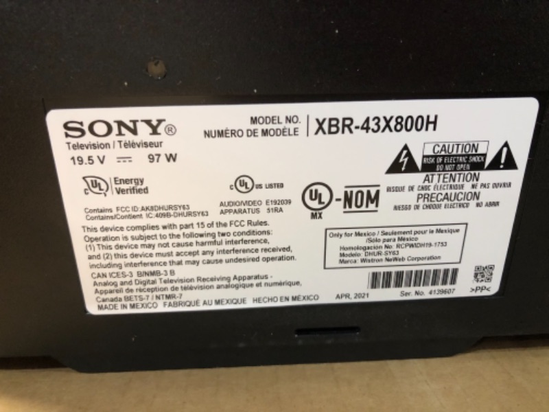 Photo 6 of Sony X800H 43-inch TV: 4K Ultra HD Smart LED TV with HDR and Alexa Compatibility - 2020 Model
MODEL# XBR-43X800H