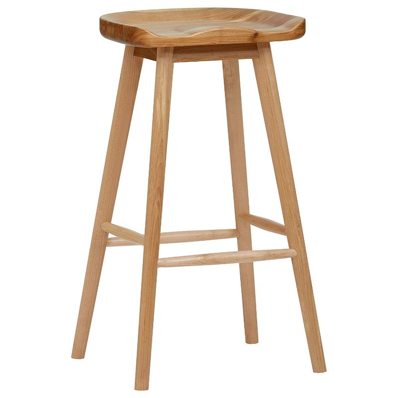 Photo 1 of  Wood Counter Barstool, 29.5 Inch Height, Natural Color
