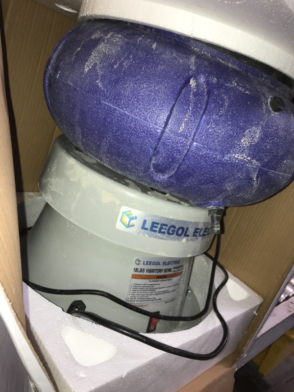 Photo 1 of Leegol Electric 18 Lbs Vibratory Tumbler Bowl for Polishing Metal
