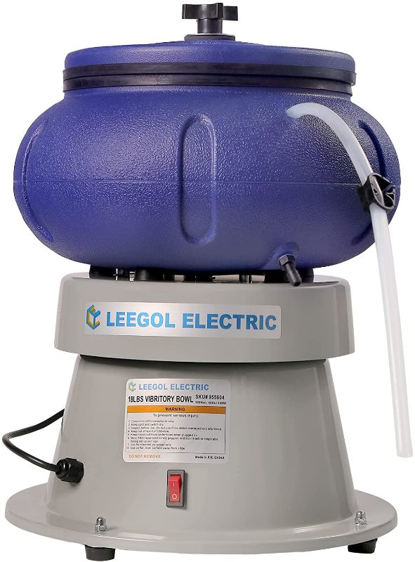 Photo 1 of Leegol Electric 18 Lbs Vibratory Tumbler Bowl for Polishing Metal
