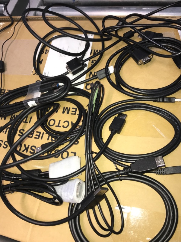 Photo 1 of SOLD AS IS !! BUNDLE OF ASSORTED TV'S AND MONITORS POWER CORDS 