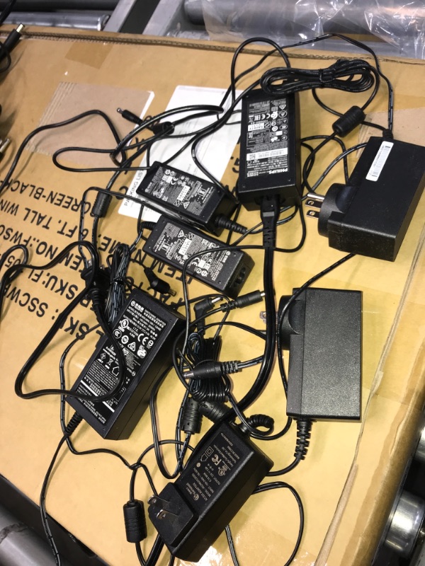 Photo 1 of SOLD AS IS !! BUNDLE OF ASSORTED TV'S AND MONITORS POWER CORDS 