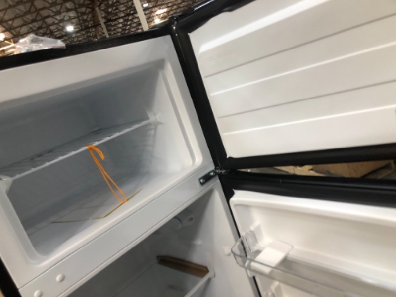 Photo 1 of 7.1 cu. ft. Top Freezer Refrigerator in Stainless Steel Look
