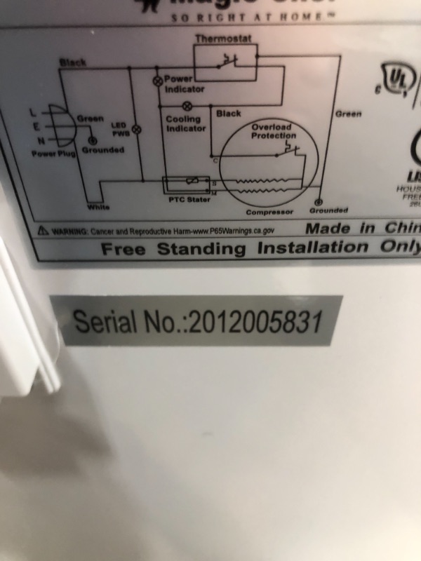 Photo 1 of 5.0 cu. ft. Chest Freezer in White
