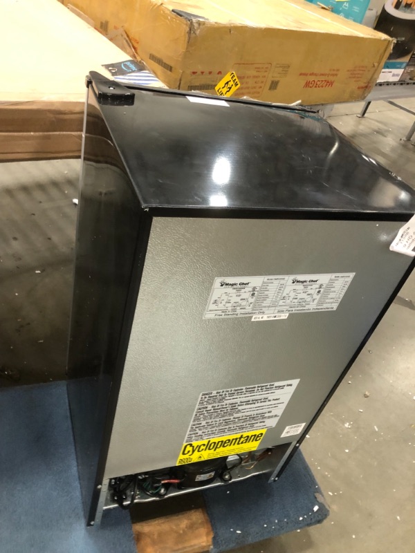 Photo 1 of 3.3 cu. ft. Mini Fridge in Stainless Look
