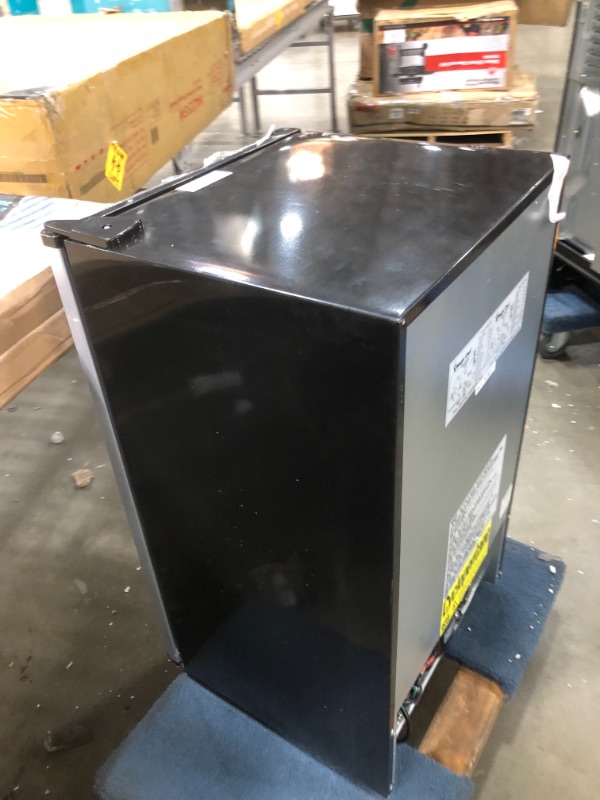 Photo 1 of 3.3 cu. ft. Mini Fridge in Stainless Look
