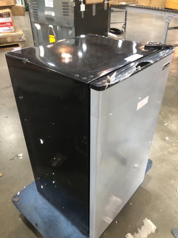 Photo 1 of 3.3 cu. ft. Mini Fridge in Stainless Look
