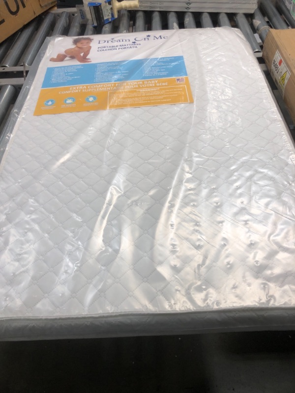 Photo 2 of Dream On Me, Holly 3” Fiber Portable Crib Mattress I Waterproof I Greenguard Gold Certified
