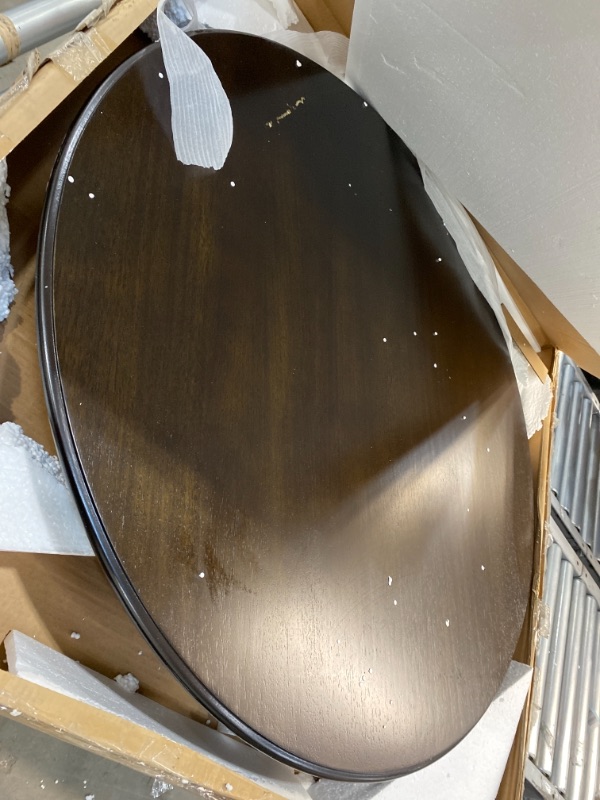 Photo 1 of 42"  Kitchen Dining Table -Round Table With Bottom Shelf Dining Room ?Espresso?