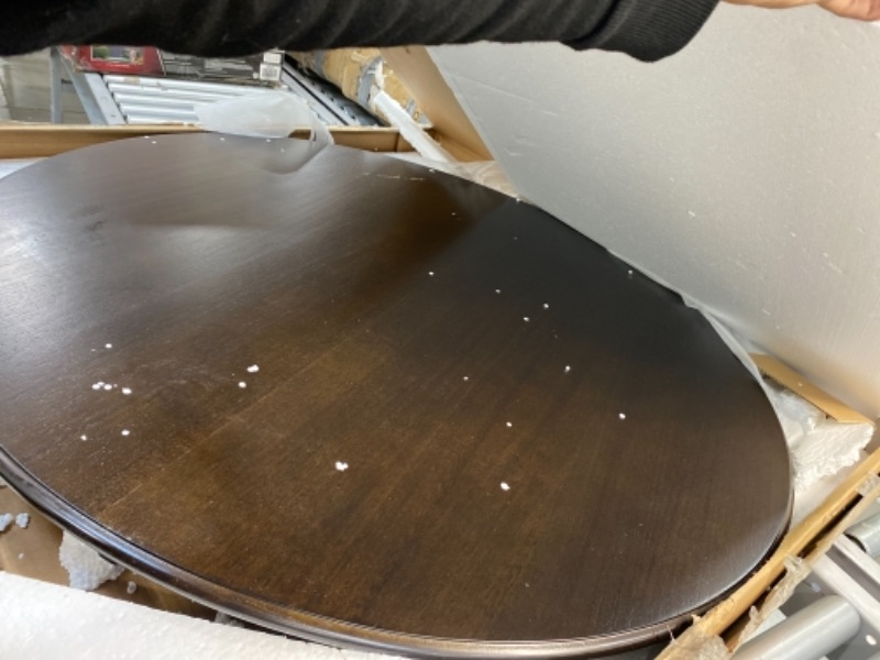 Photo 1 of 42"  Kitchen Dining Table -Round Table With Bottom Shelf Dining Room ?Espresso?