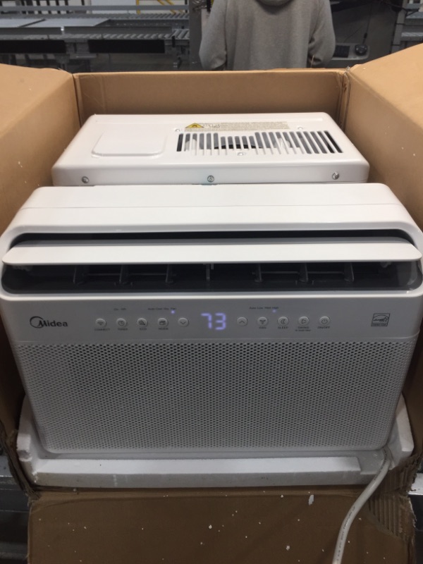 Photo 2 of ***PARTS ONLY*** Midea 8,000 BTU Smart Inverter U-Shaped Window Air Conditioner, 35% Energy Savings, Extreme Quiet, MAW08V1QWT
