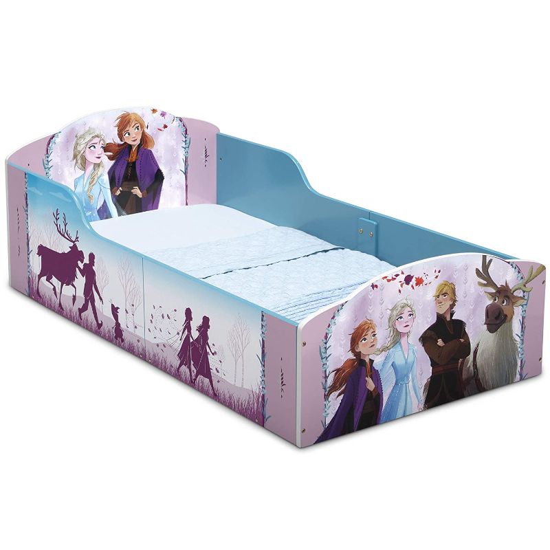Photo 1 of **parts only **Delta Children Wood Toddler Bed, Disney Frozen II (BB81453FZ-1097)
**MATTRESS NOIT INCLUDED**
