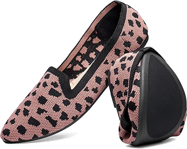 Photo 1 of  Women's Flats Knit Comfort Pointed Toe Ballet Flats Shoes Casual Slip On Shoes
 size 8.5
