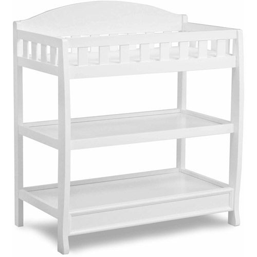 Photo 1 of Delta Children Infant Changing Table with Pad, White
