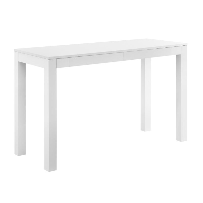 Photo 1 of Ameriwood Home Parsons Xl Desk with 2 Drawers, White (19.7"D x 47.7"W x 30"H)
