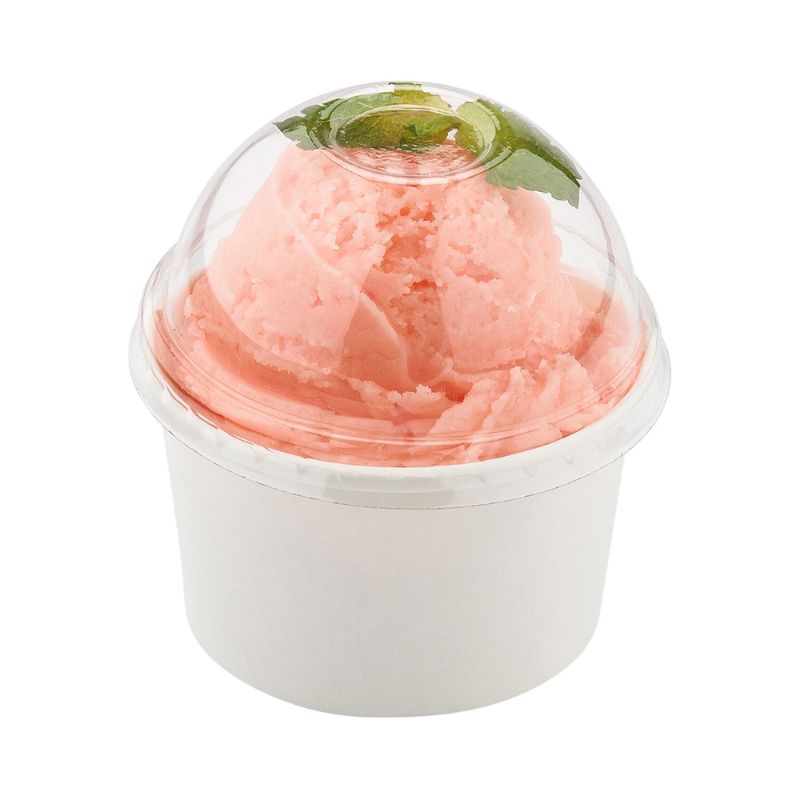 Photo 1 of **LIDS ONLY**
Coppetta Round Clear Plastic to Go Cup Dome Lid - Fits 3 Oz - 200 Count Box
