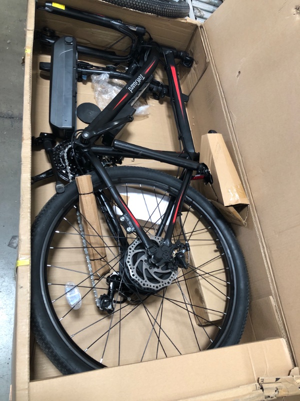 Photo 2 of (SCRATCHED; BATTERY MIGHT NEED MORE CHARGING, POSSIBLY NOT FUNCTIONAL)
Electric Bike, TotGuard 27.5" Electric Bike for Adults 500W Ebike 21.6MPH Adult Electric Bicycles Electric Mountain Bike,48V 10Ah Removable Lithium Battery,Shimano 21S Gears,Lockable S