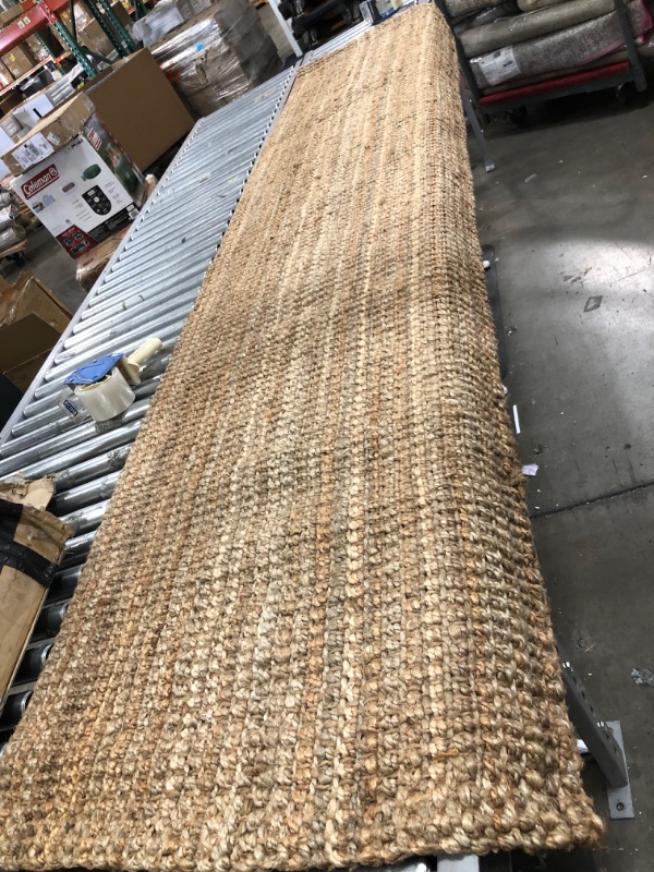 Photo 1 of 120" x 30" dark jute runner rug