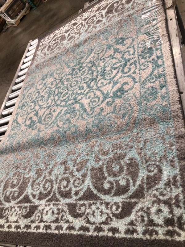 Photo 1 of (VERY DIRTY) 40" x 60" Rug, Blue/Grey