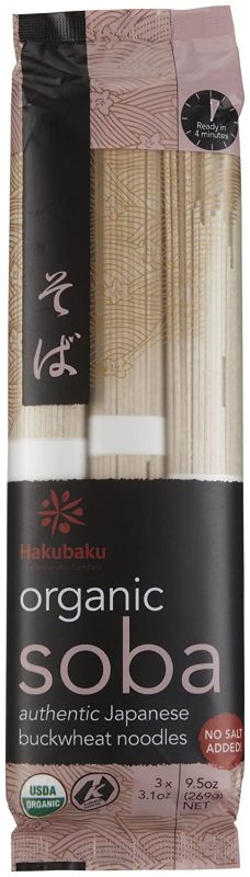 Photo 1 of  Best by 9/1/24 Hakubaku Organic Soba, Authentic Japanese Buckwheat Noodles (no salt added) 2 pack nonrefundable with Urdar Brunnr Onion Cutter Holder for Slicing Food Assistant Vegetable Tomato Meat Guide Gadget Stainless Steel