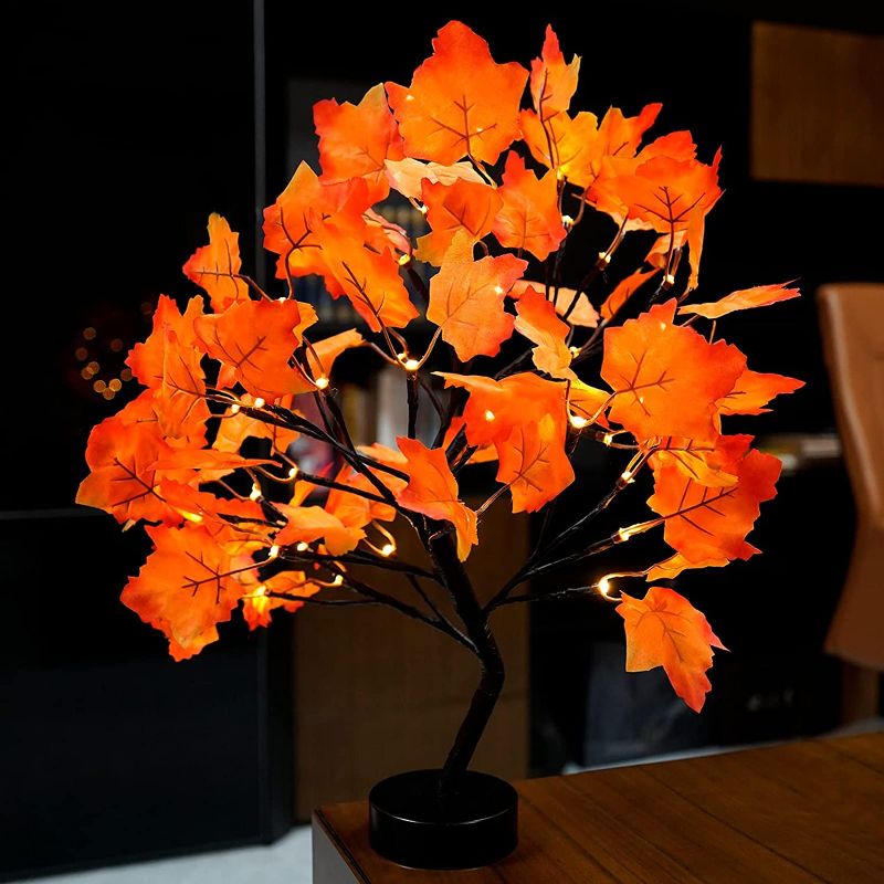 Photo 1 of Brightdeco Artificial Lighted Maple Tree - 32 LED Leaf Lights