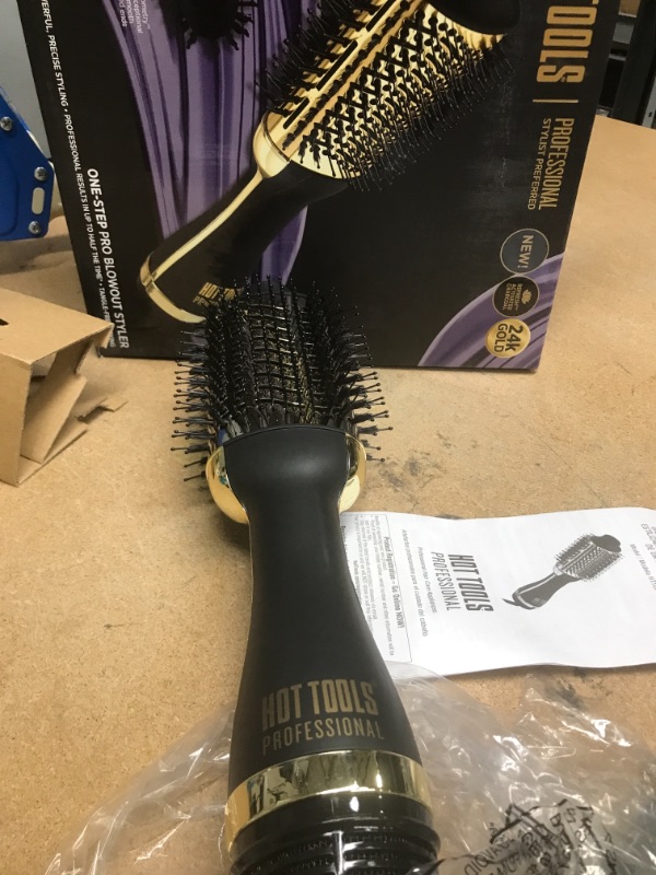 Photo 3 of Hot Tools 24K Gold One-Step Hair Dryer and Volumizer | Style and Dry, Professional Blowout with Ease