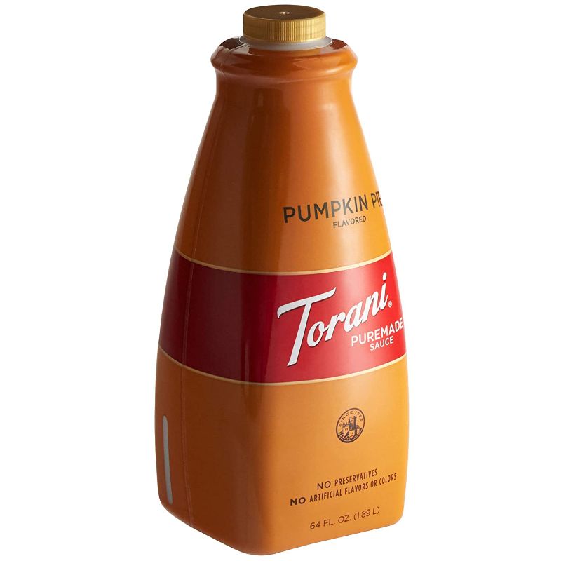 Photo 1 of  BEST BY 08/31/2022** NON REFUNDABLE*
Torani Puremade Sauce, Pumpkin Pie Flavor, GMO Free & Gluten Free, 64 Fl. Oz. 1.89 L
