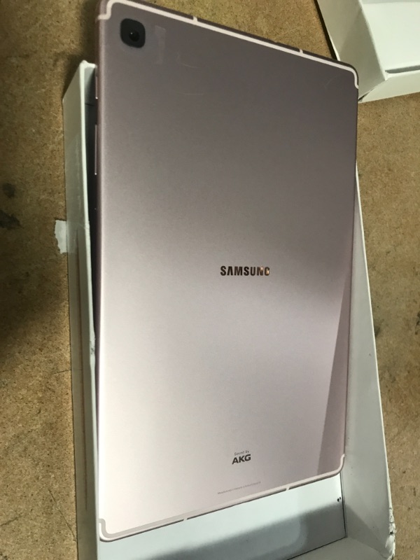 Photo 3 of TESTED POWERS ON* NEEDS CHARGE*
Samsung Galaxy Tab S6 Lite 10.4", 64GB WiFi Tablet Chiffon Rose - SM-P610NZIAXAR - S Pen Included with SAMSUNG Samsung Tab S6 Lite Book Cover - Chiffon Rose - EF-BP610PPEGUJ
