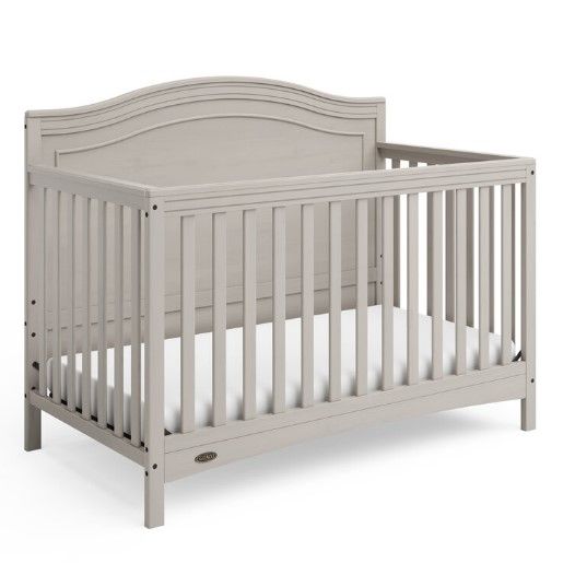 Photo 1 of Graco Paris 4-in-1 Convertible Crib, Brushed Fog