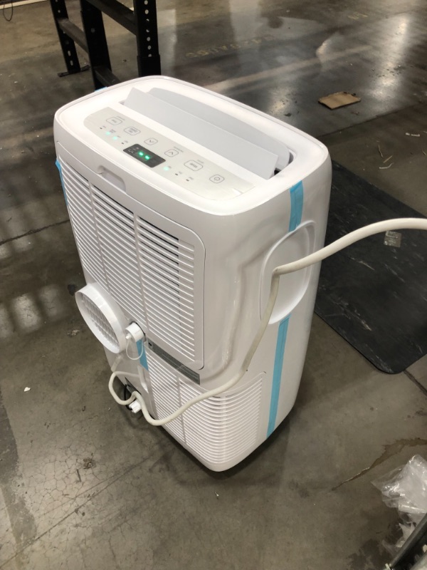 Photo 3 of 6,000 BTU (DOE) 115-Volt Portable Air Conditioner with Dehumidifier Function and LCD Remote in White