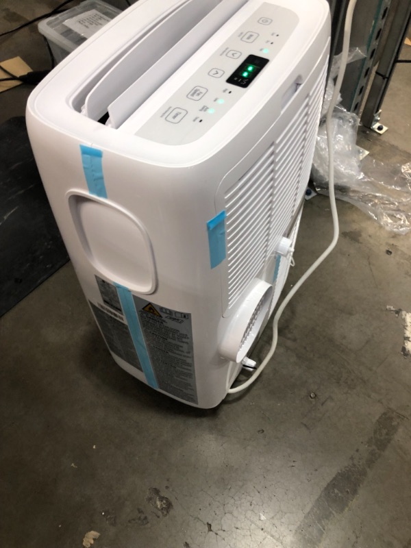 Photo 4 of 6,000 BTU (DOE) 115-Volt Portable Air Conditioner with Dehumidifier Function and LCD Remote in White